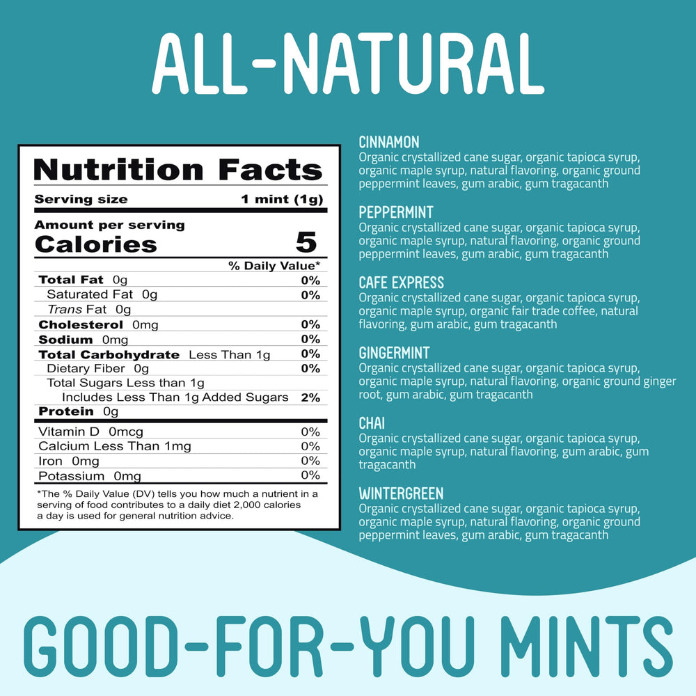 Vermints ginger zest flavor mints with warm spice for soothing breath.