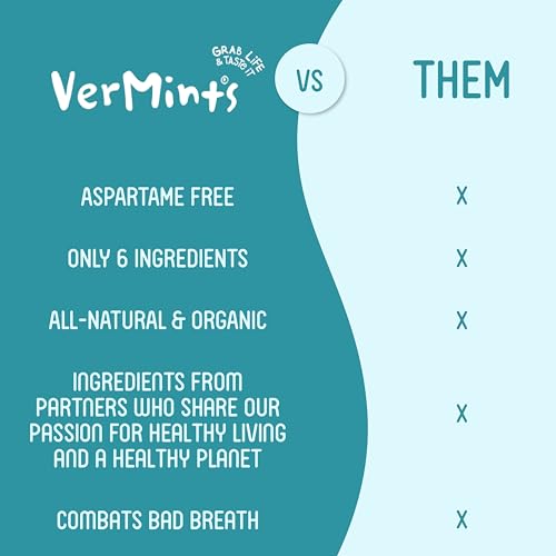 Vermints sustainably sourced ingredients support planet-friendly snacking.