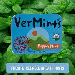 VerMints travel tin with six-pack ready for on-the-go refresh.