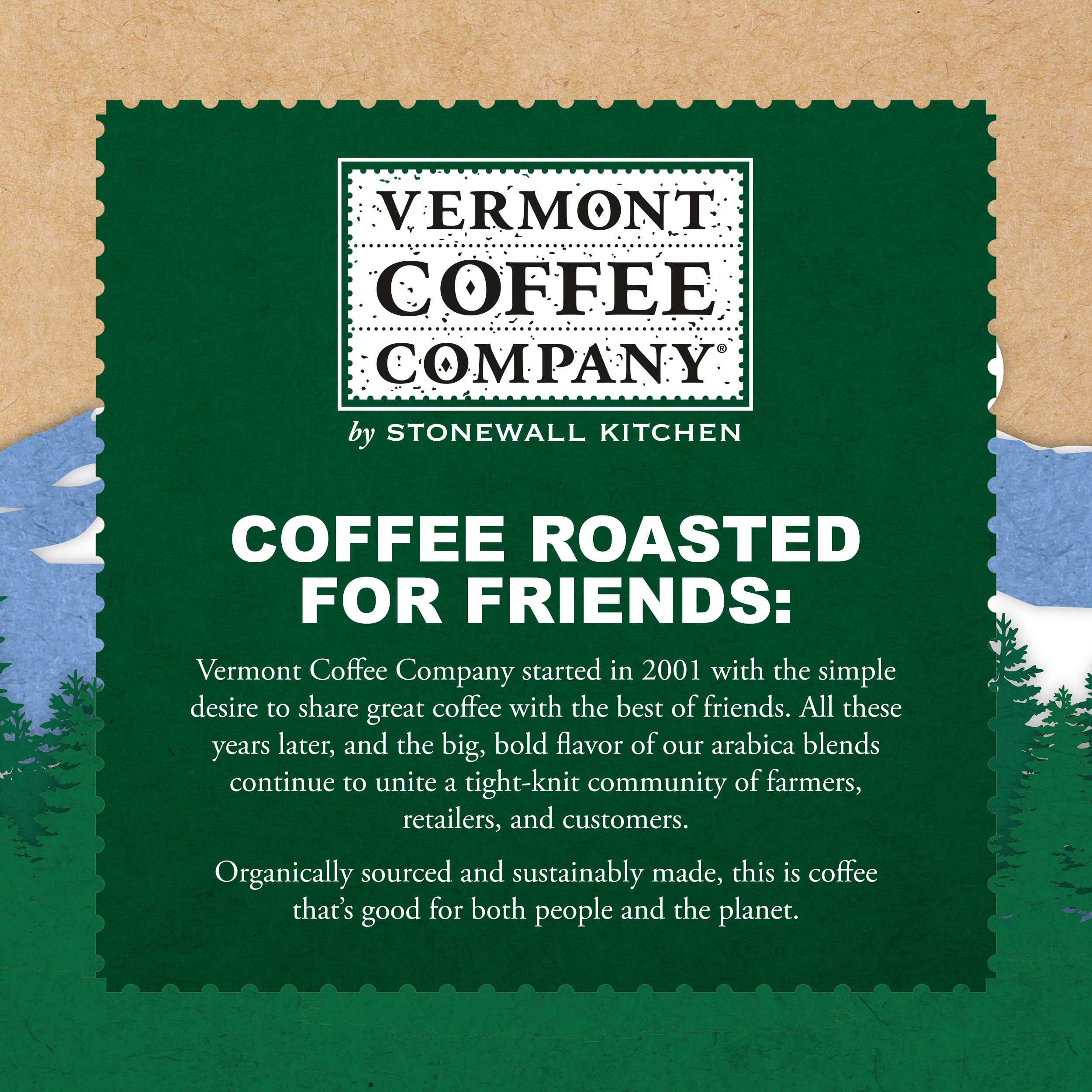Vermont Coffee Company Keurig-compatible pods fit most single-serve brewers.