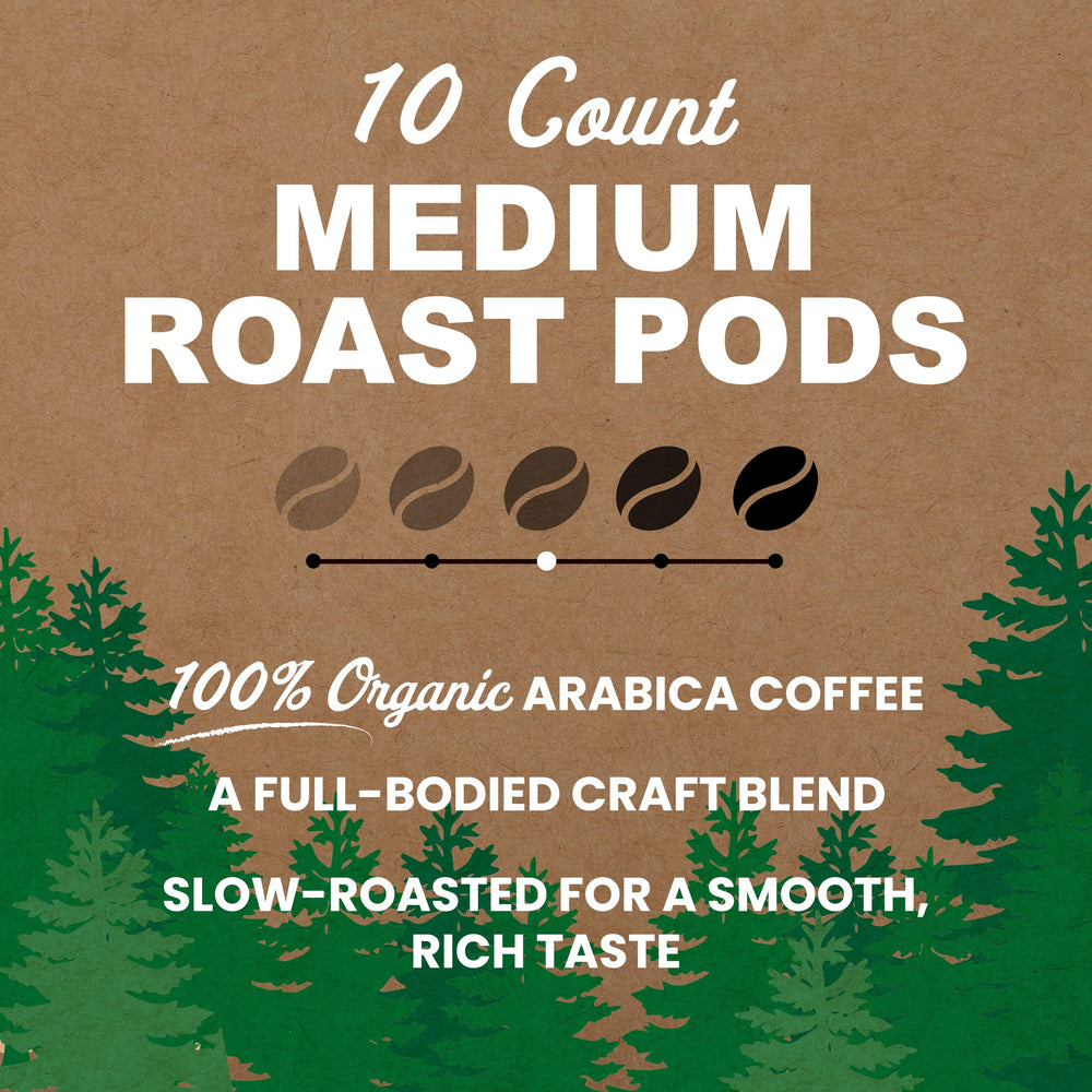 Vermont Coffee Company organic medium roast aroma cocoa highlights a warm scent.