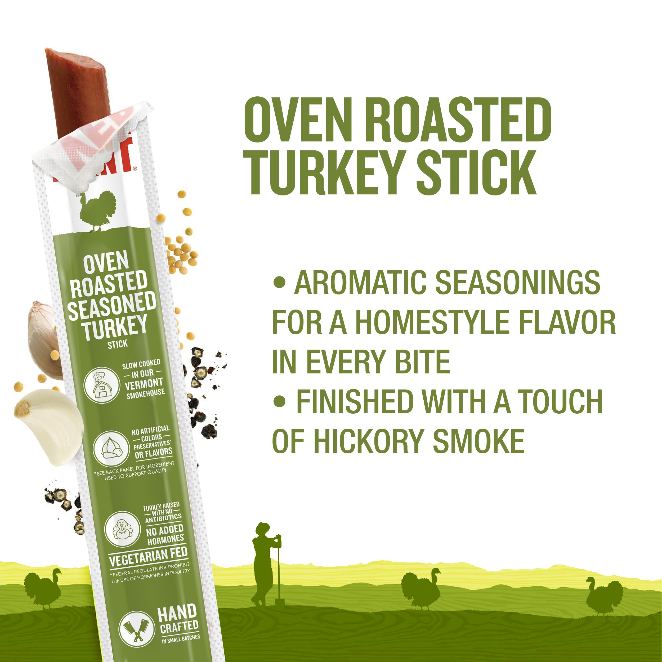 Vermont Smoke and Cure individually wrapped sticks highlight freshness and grab-and-go.