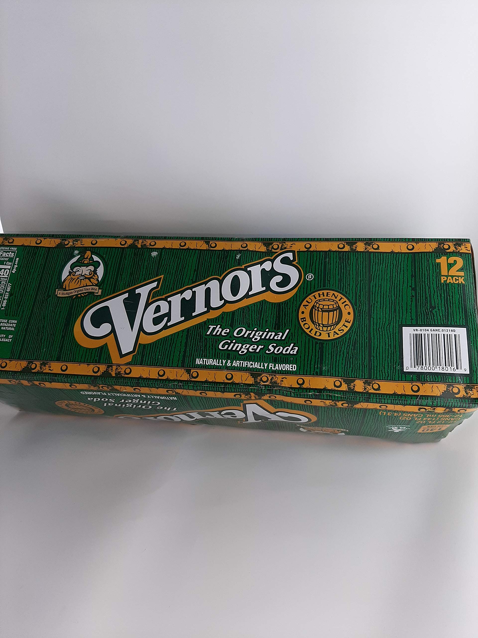 Vernors Ginger Ale golden bottle with long-standing, refreshing fizz