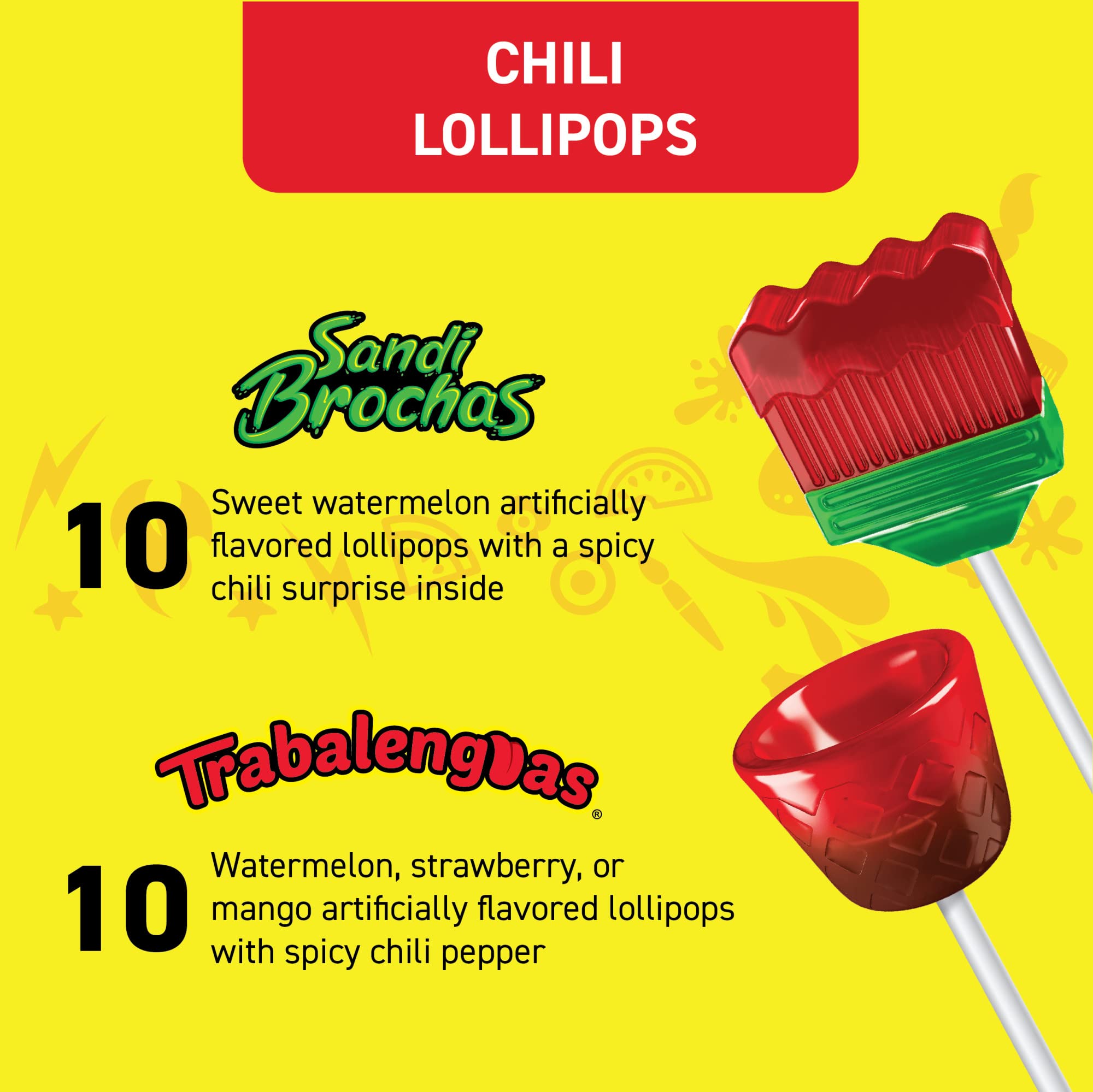Vero Banda Fuego Elotes lollipop coated in chili for a spicy bite
