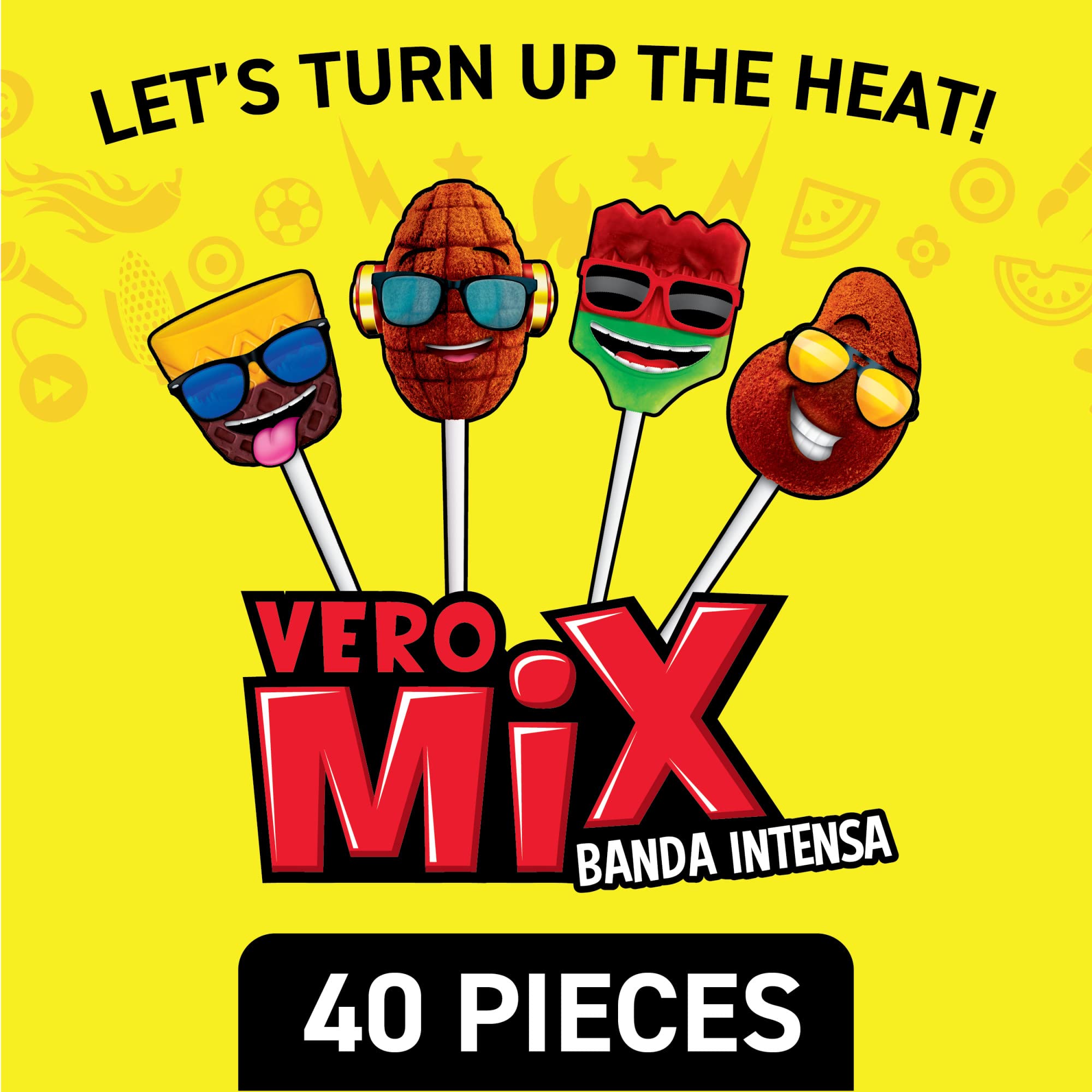 Vero Banda Fuego Sandi Brochas lollipop filled with chili