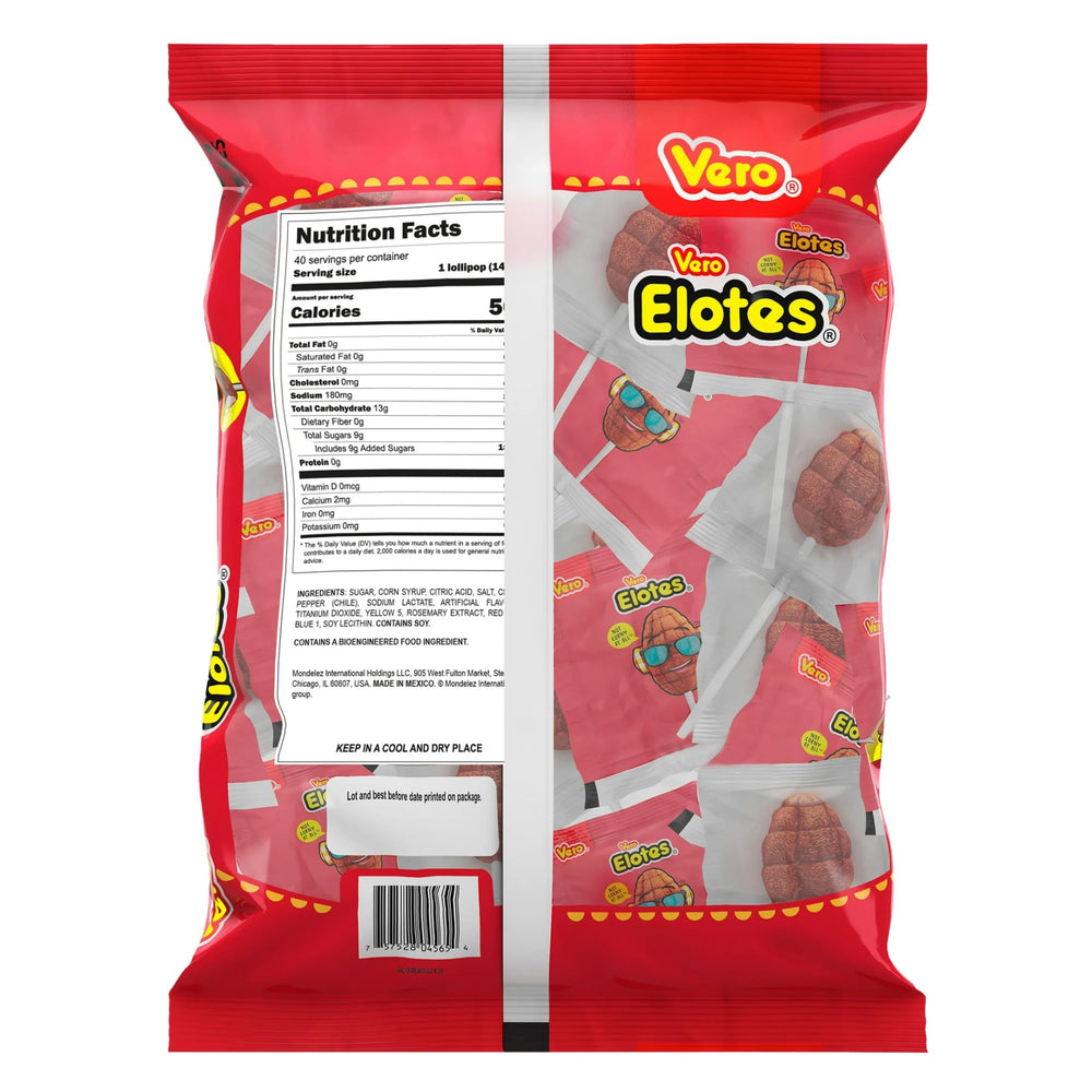 Vero Elotes candy corn shaped wrapper, whimsical Mexican sweet.