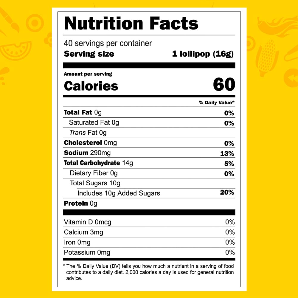 Closeup of spicy coating on Vero Mango lollipop for bold flavor.