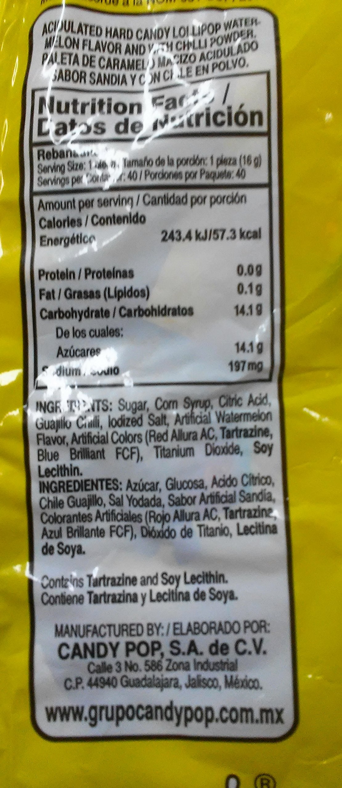 Vero sealed bag with 40 pops, convenient reseal for sharing
