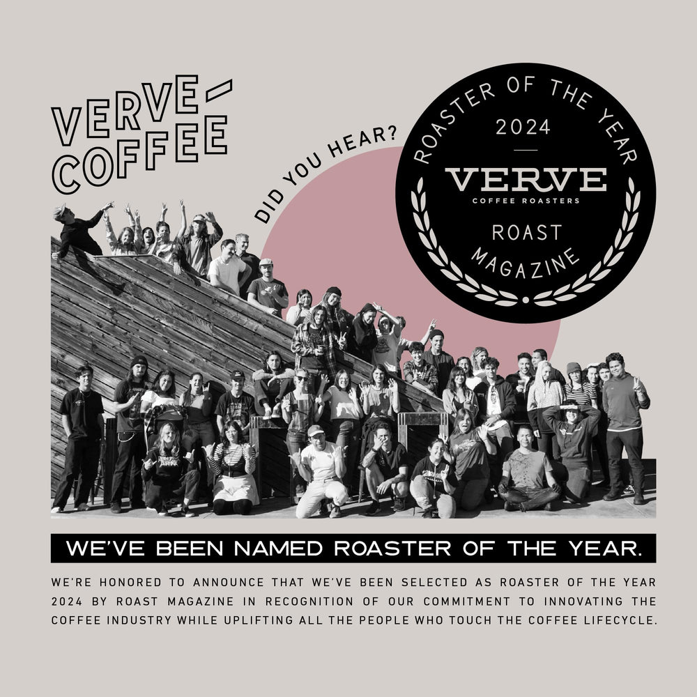 Verve Bronson Blend freshly roasted in Santa Cruz for rich aroma