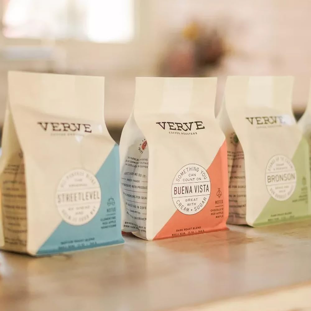 Verve Bronson Blend notes of molasses, dark chocolate, and fig on a close look