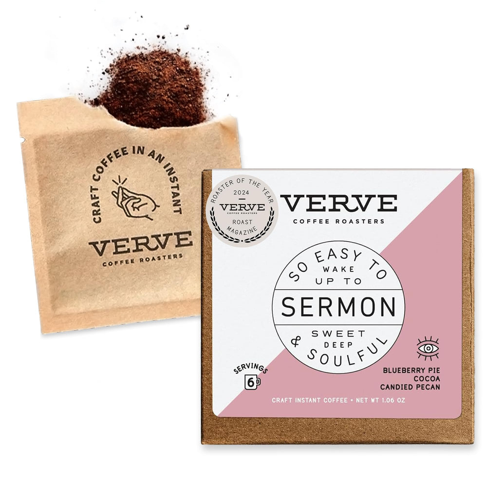 Verve Sermon Blend fresh roast pack for a quick morning brew