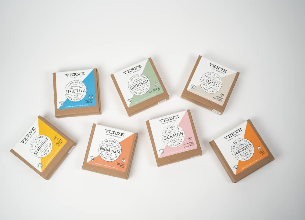 Verve Streetlevel freshness seal signals daily in-house roasting.
