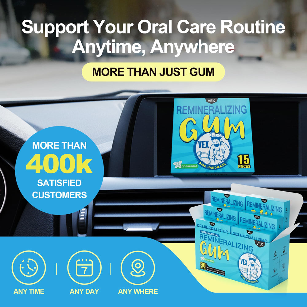 VEX natural ingredients handmade gum supports everyday fresh breath
