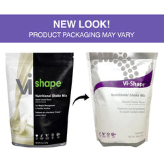 Vi Shape Original shake scoop beside the mix, highlighting simple serving