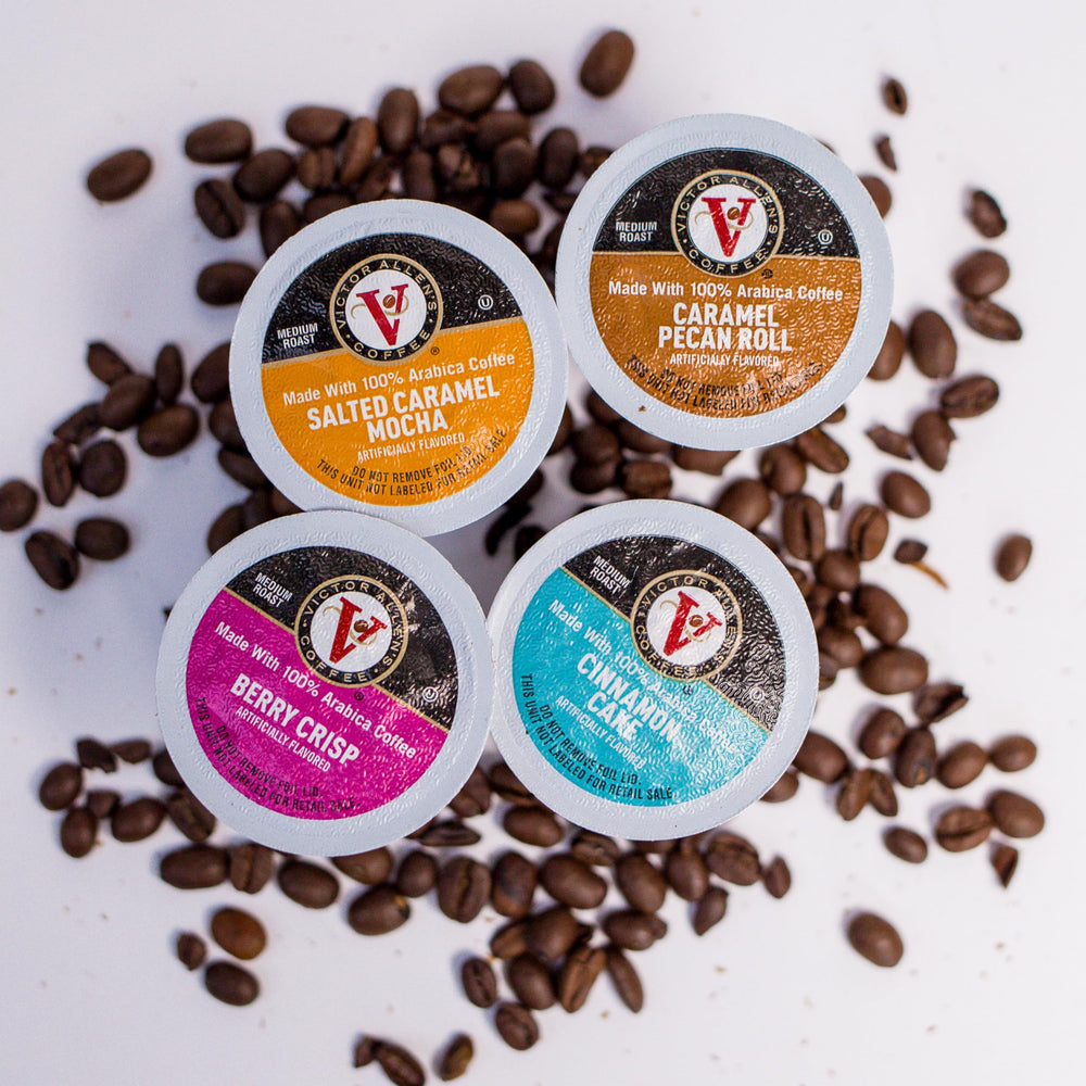 Victor Allen's Summertime Berry Crisp pod with bright berry aroma