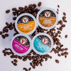 Victor Allen's Summertime Berry Crisp pod with bright berry aroma