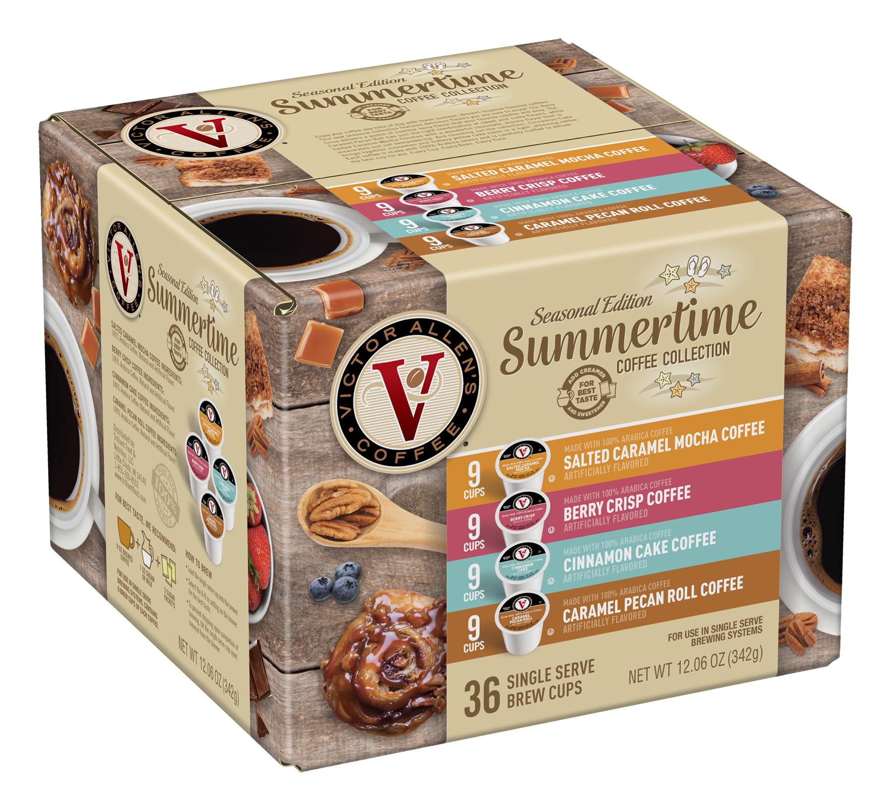 Victor Allen's Summertime Salted Caramel Mocha pod for a creamy morning