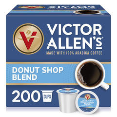 Victor Allen's Donut Shop Blend pods box—200-count for bulk daily brews