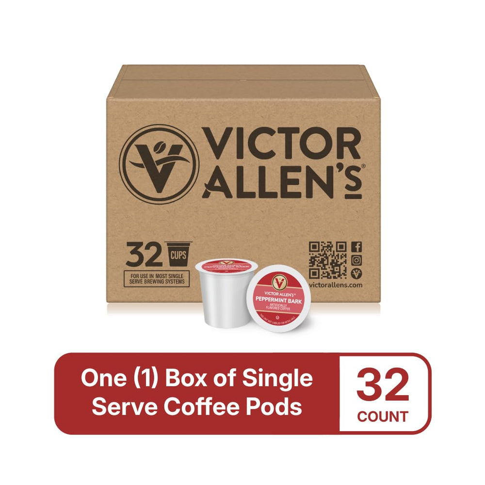 Victor Allen's 100% Arabica beans signaling high-quality flavor.