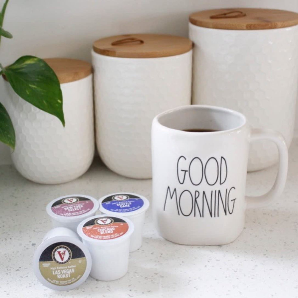 Victor Allen's Across America Chicago Blend pod provides a bright, lively Colombian profile in every sip