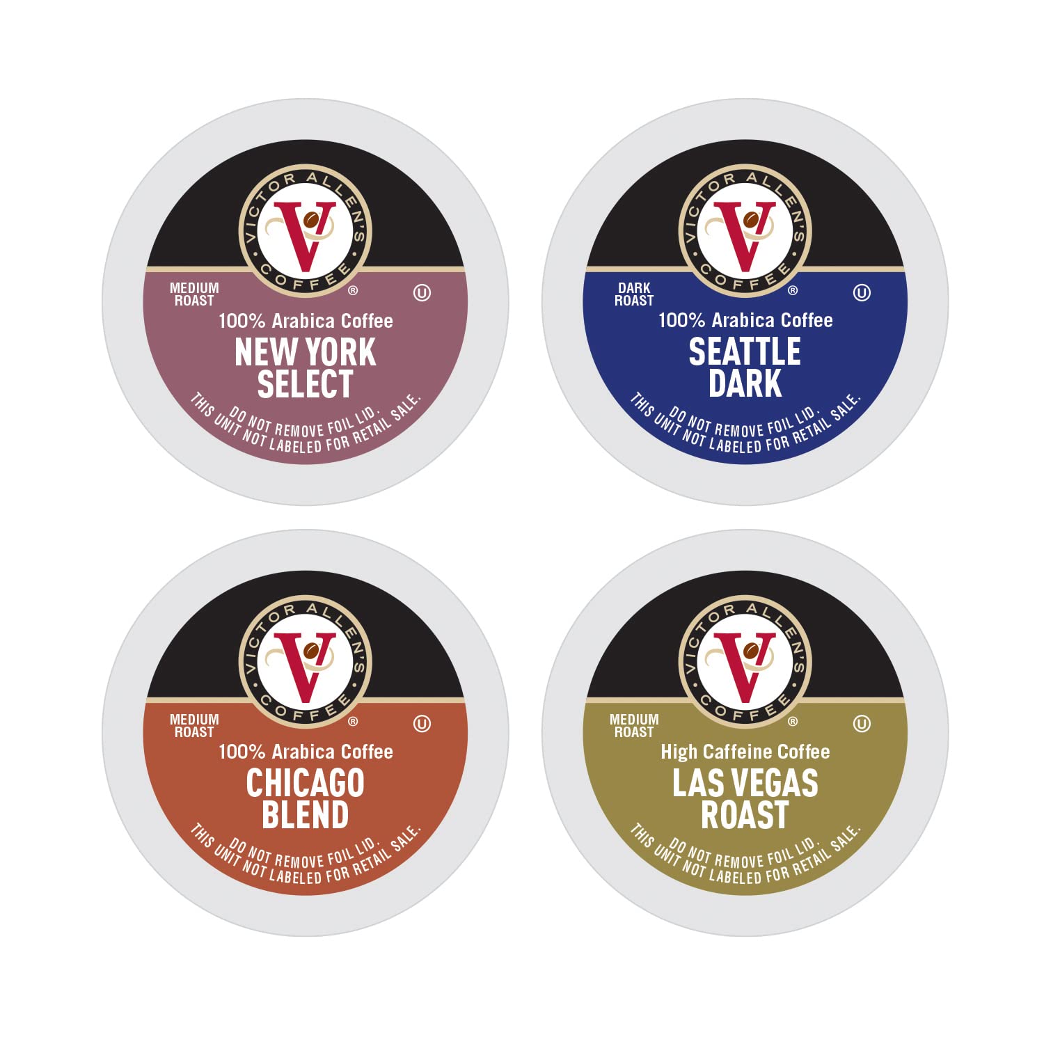 Victor Allen's Across America New York Select pod offers a mild, smooth medium roast for daily enjoyment