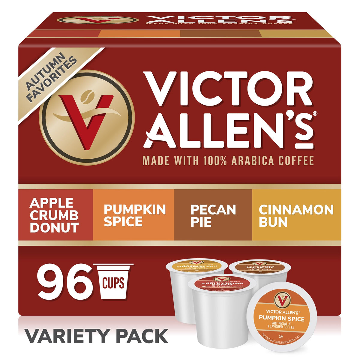 Victor Allen's Autumn Favorites Apple Crumb Donut pod for a warm morning treat