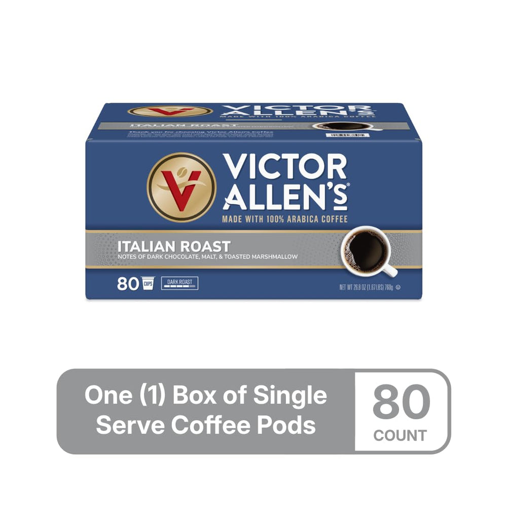 Victor Allen's Italian Roast pod with malt and toasted marshmallow notes