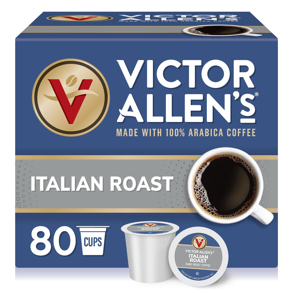 Victor Allen's Coffee Italian Roast pod ready to brew a bold, aromatic cup