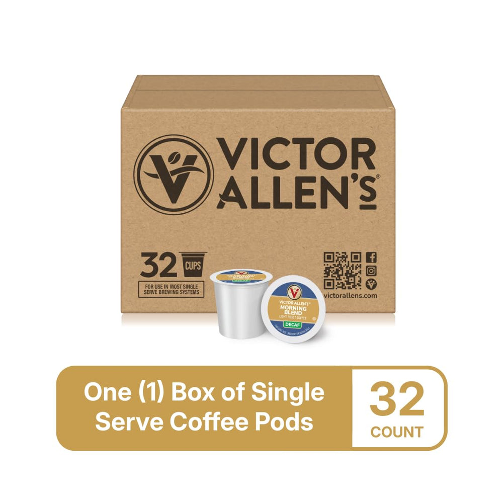Keurig-compatible Victor Allen's pods ready to brew a mild cup.