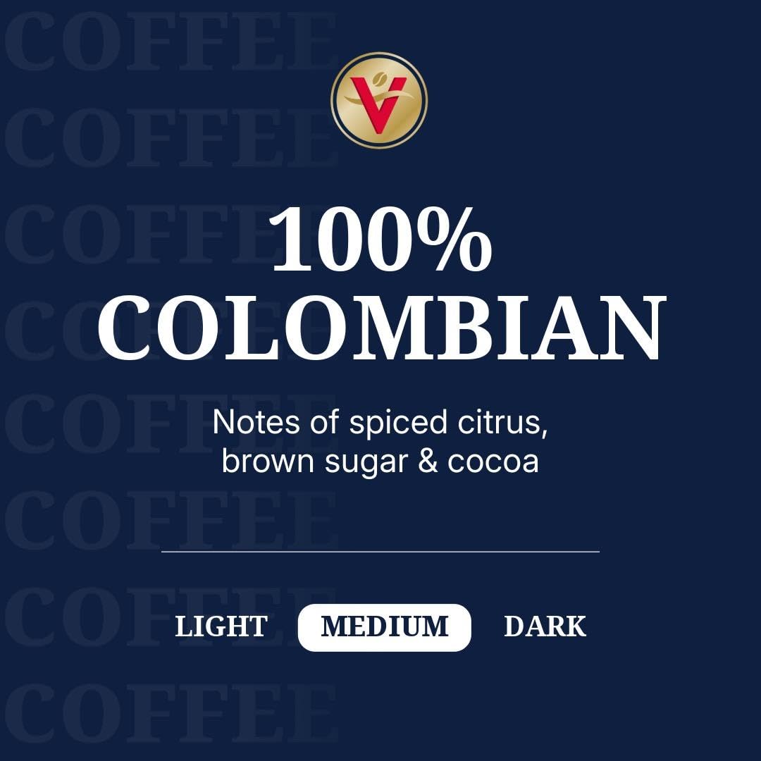 Medium roast cup highlighting a full-bodied aroma from Victor Allen's coffee