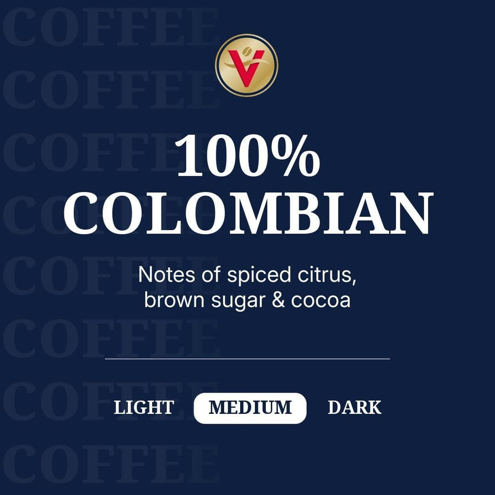 Medium roast cup highlighting a full-bodied aroma from Victor Allen's coffee