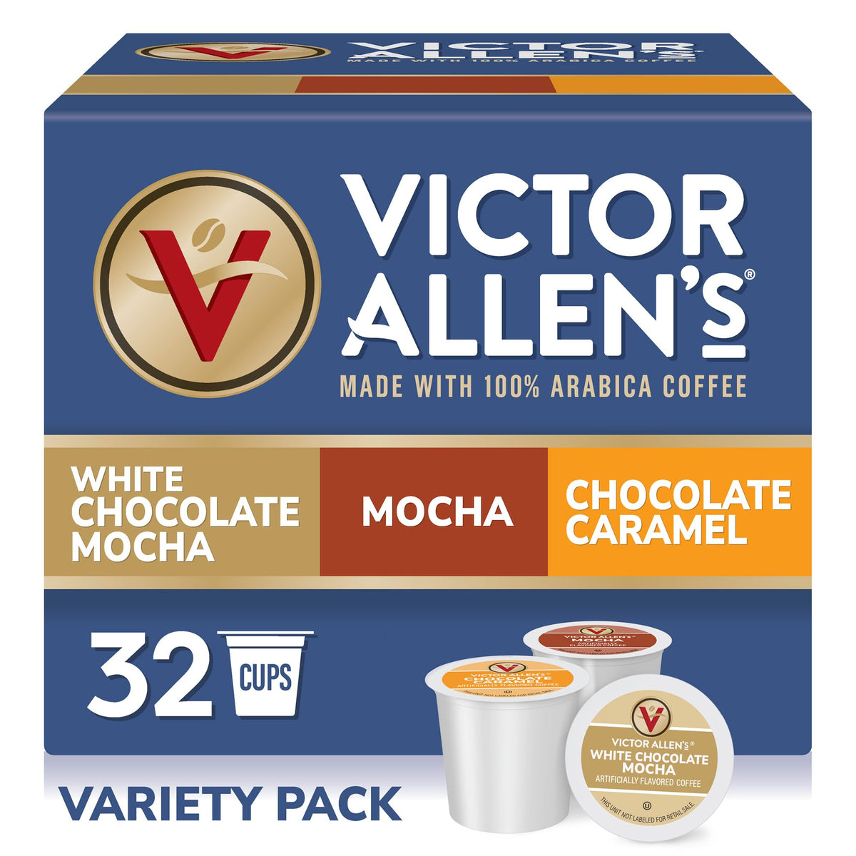 Victor Allen's Coffee Mocha Chocolate pods deliver a creamy morning boost.