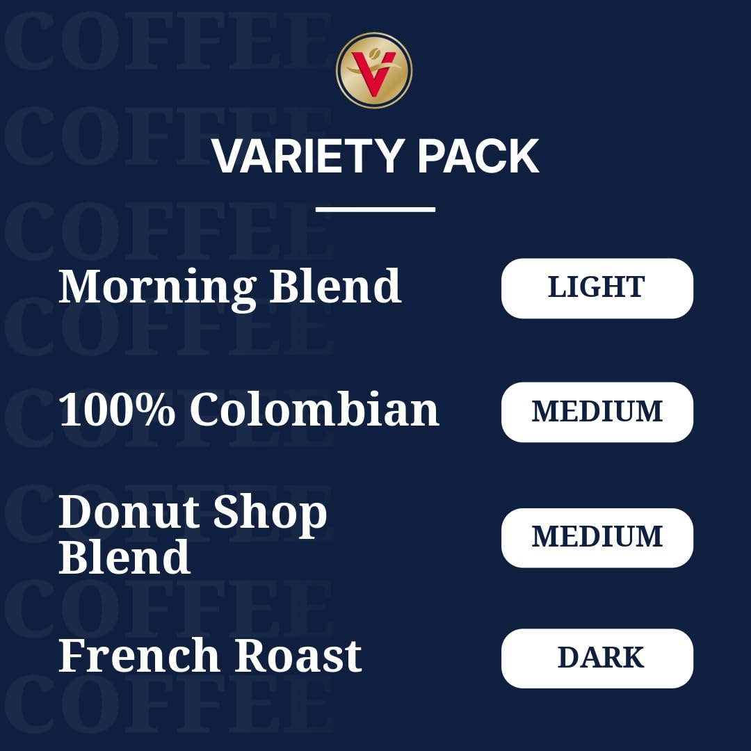 Victor Allen's Coffee 100% Colombian beans highlight bright aroma in this box