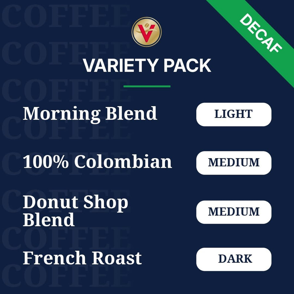 Victor Allen's Decaf Morning Blend pod for a balanced, light-bodied cup