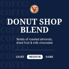 Close-up of Donut Shop Blend K-Cup pod for Keurig brewers