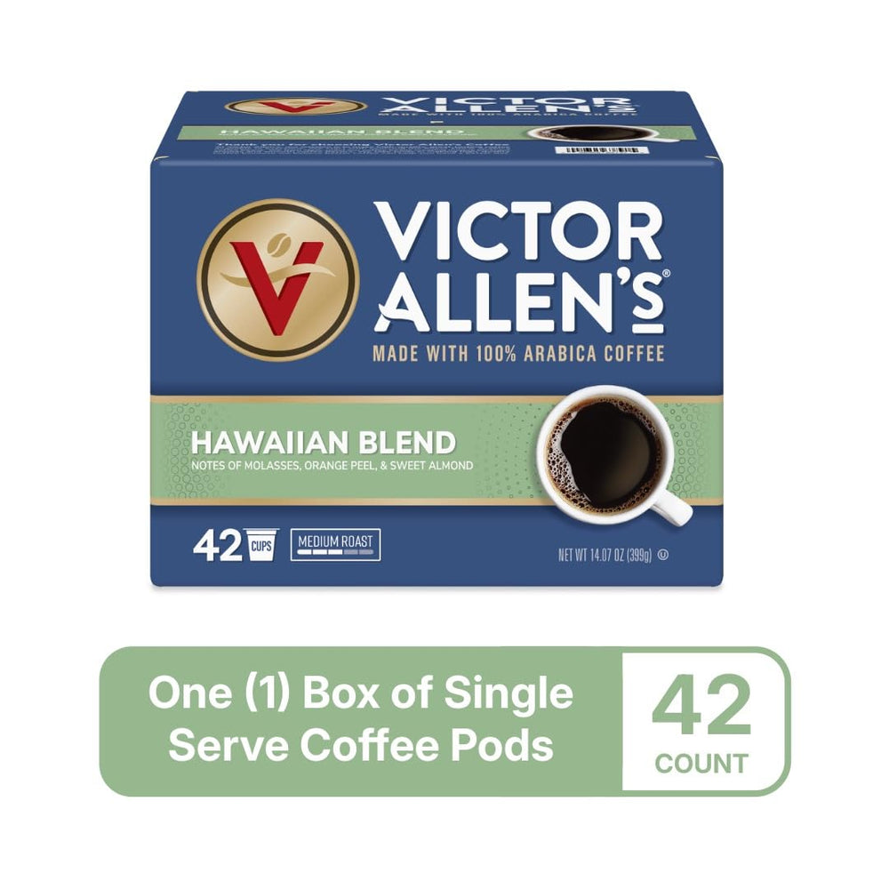 Roasted Arabica beans from Victor Allen's Hawaiian Blend deliver bright aroma.