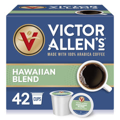 Victor Allen's Hawaiian Blend box with 42 pods for quick mornings.