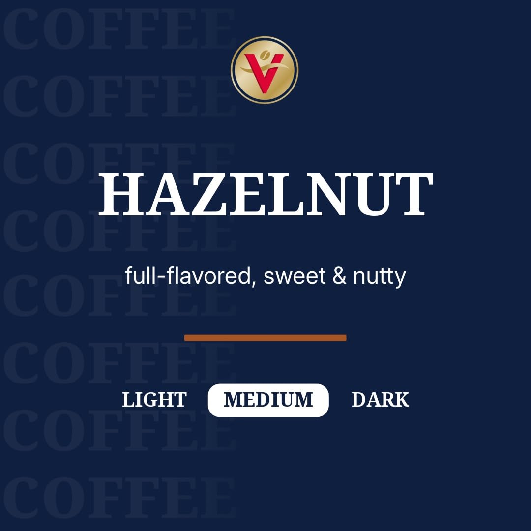 Victor Allen's Hazelnut pods close-up, inviting aroma for a comforting morning cup