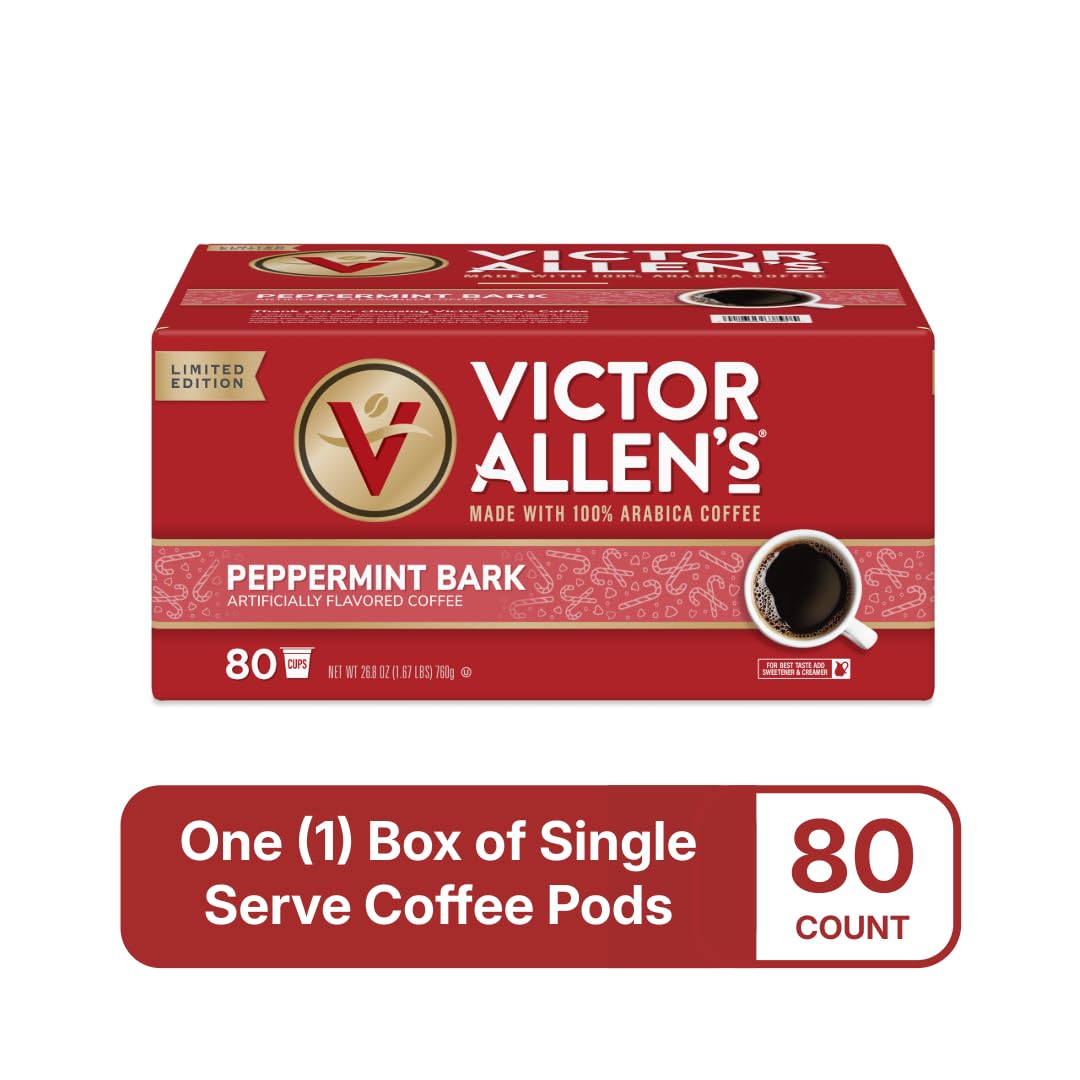 Victor Allen's Peppermint Bark close-up reveals white chocolate and peppermint flavors