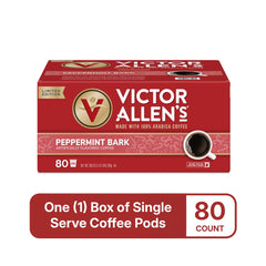 Victor Allen's Peppermint Bark close-up reveals white chocolate and peppermint flavors