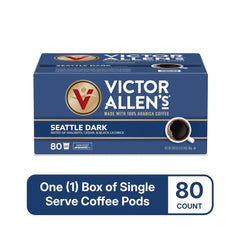 Victor Allen's Seattle Dark cup poured showing rich full-bodied flavor.