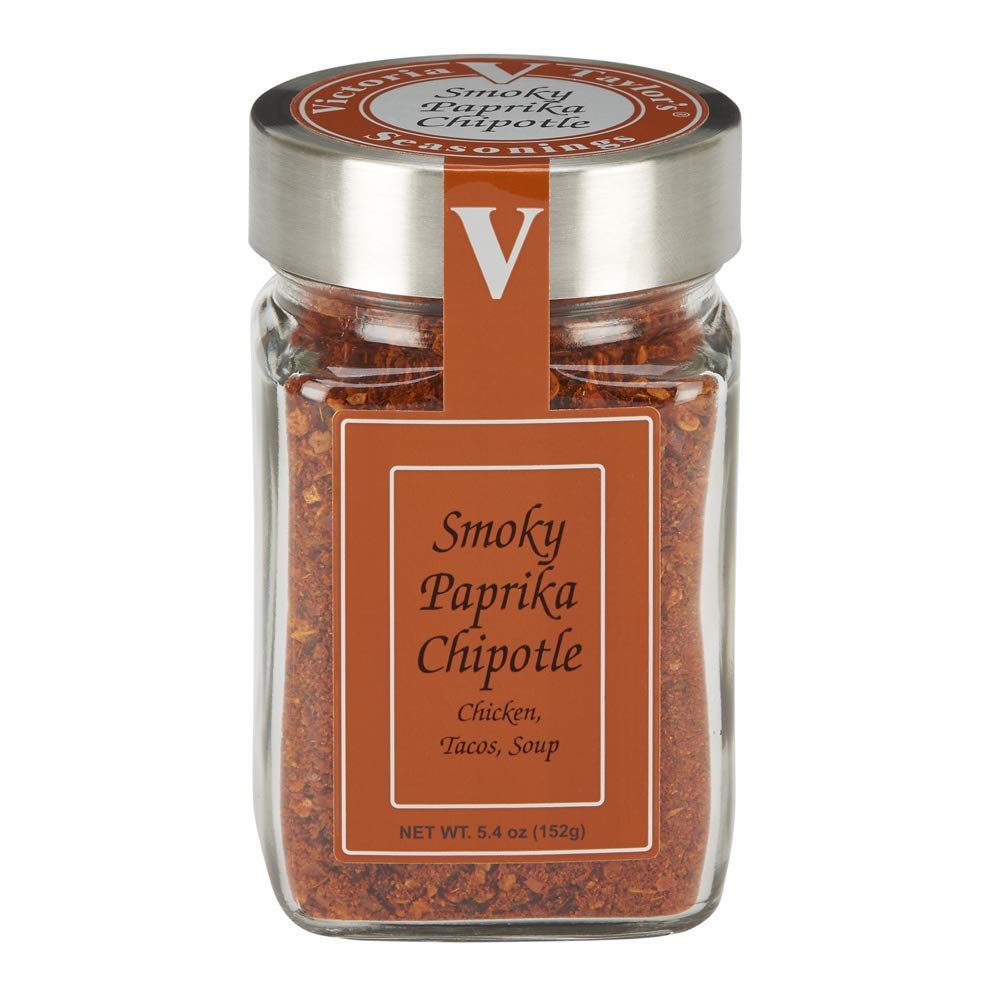 Victoria Taylor's Smoky Paprika Chipotle seasoning package ready for busy kitchens