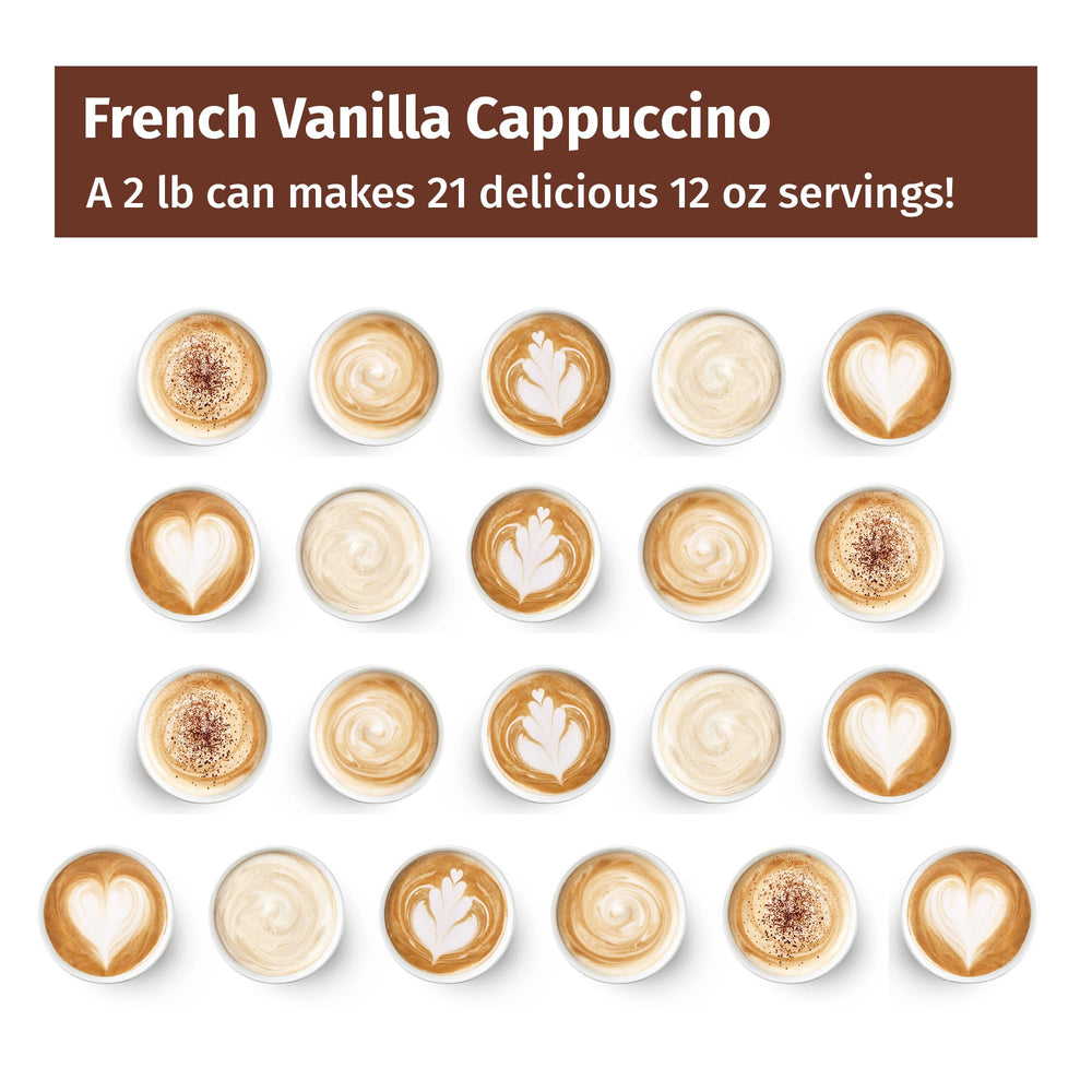 Creamy Victorian Inn cappuccino creamer mix poured into mug