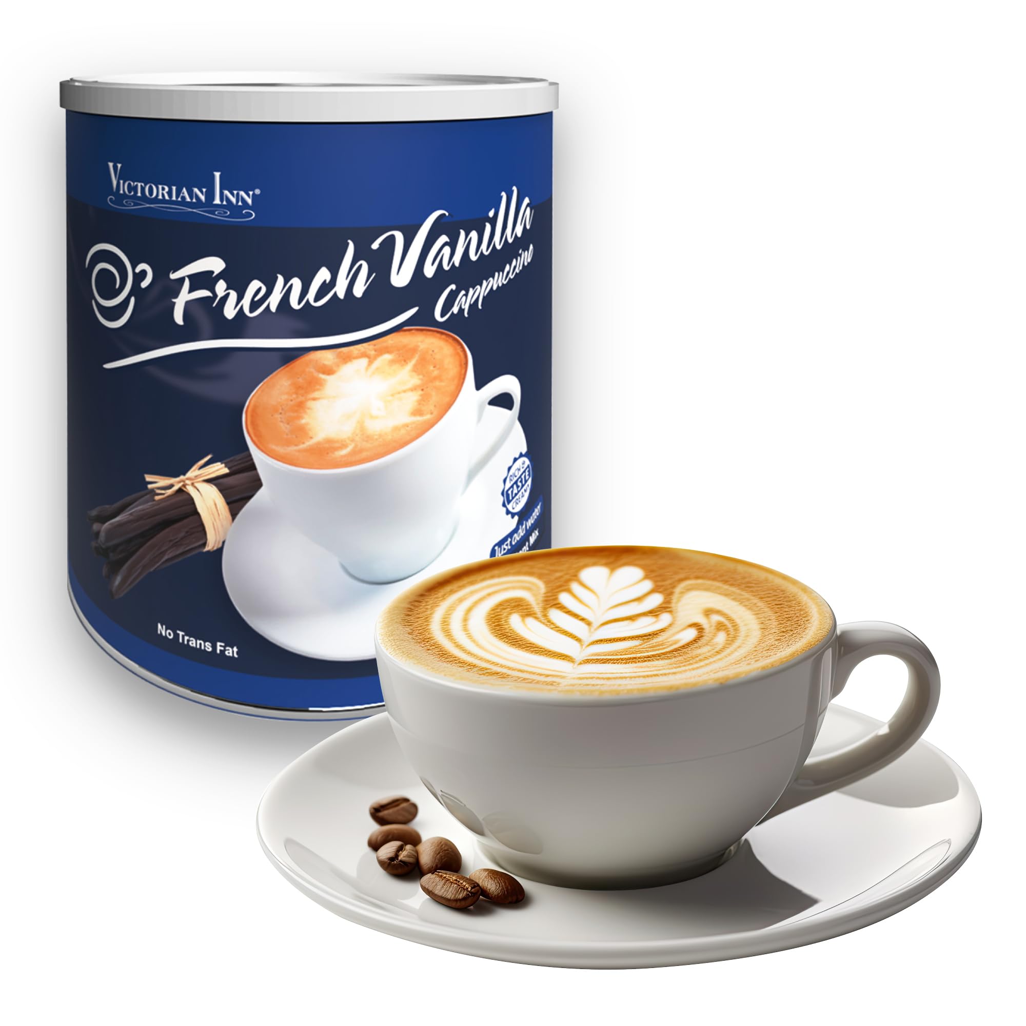 Victorian Inn vanilla cappuccino poured over ice