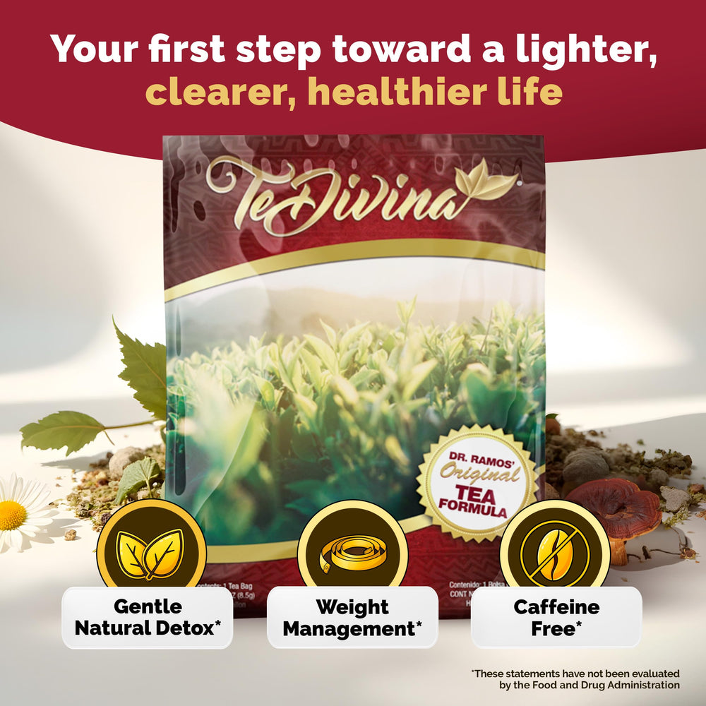 Vida Divina TeDivina packaging on the counter signals a family-friendly, healthy routine.