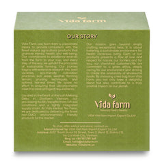 VIDA FARM tea brew cup of soursop for a tropical, caffeine-free moment.