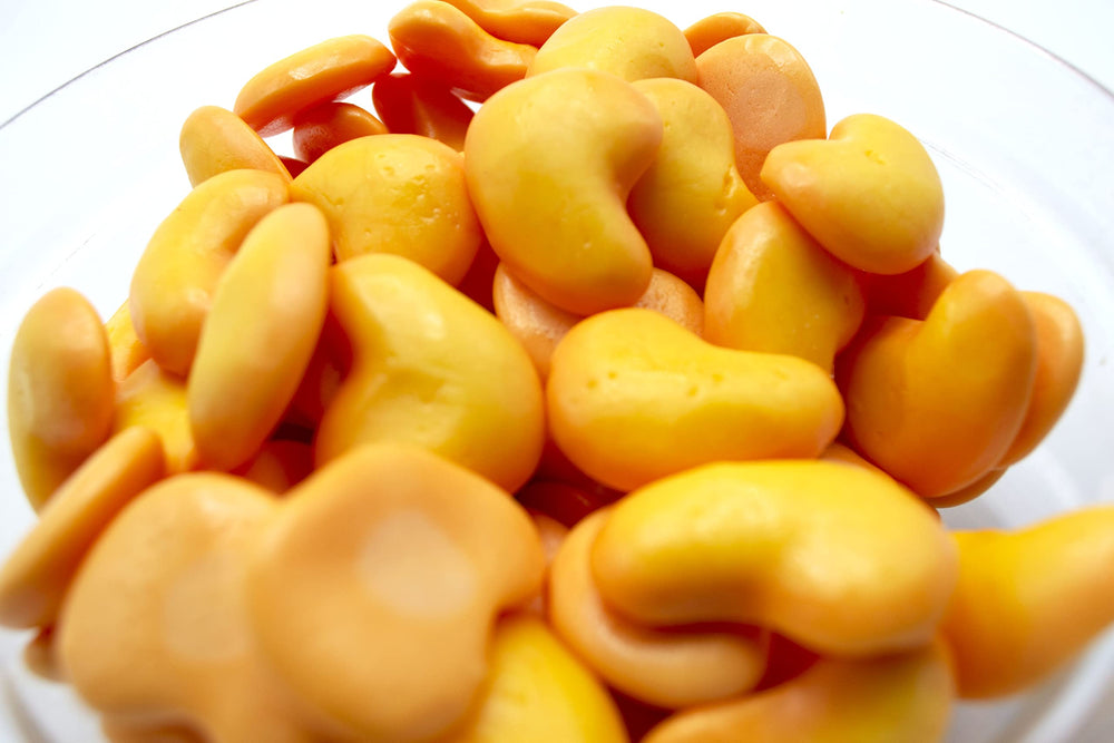 Vidal Candies Spicy Mango Gummy close-up showcasing mango and spice notes