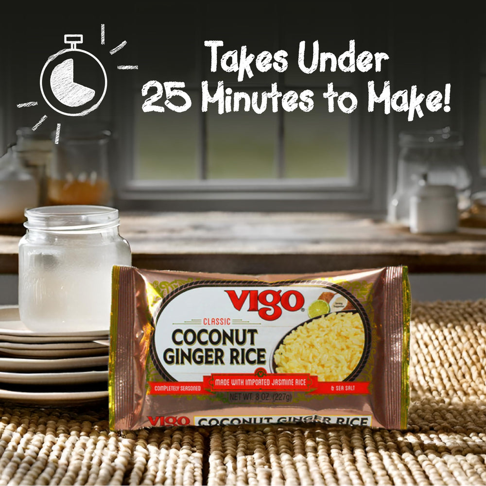 Vigo packaging shows gluten-free label and clean ingredients.