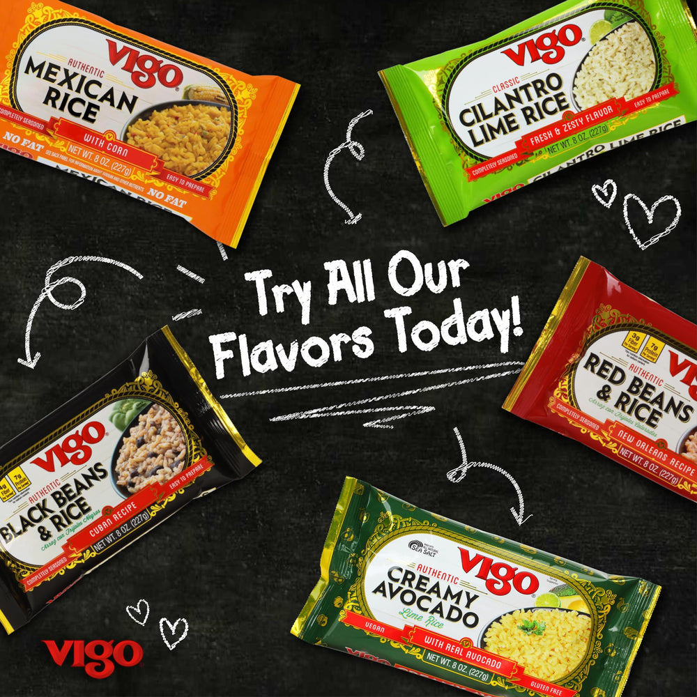 Vigo Rice ready in under 25 minutes for quick meals.