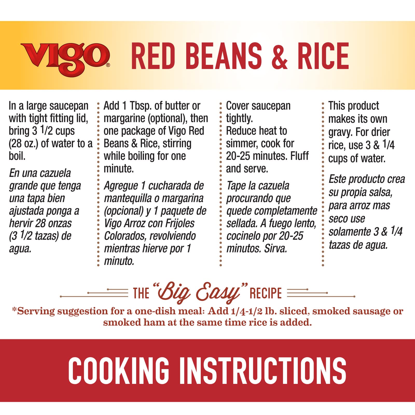 Vigo Red Beans and Rice captures New Orleans flavor in a convenient option.